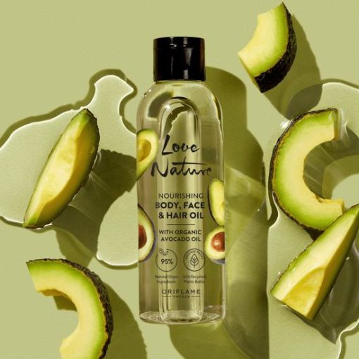 Nourishing Body, Face & Hair Oil with organic Avocado oil